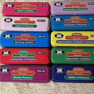 Webber phonological awareness cards